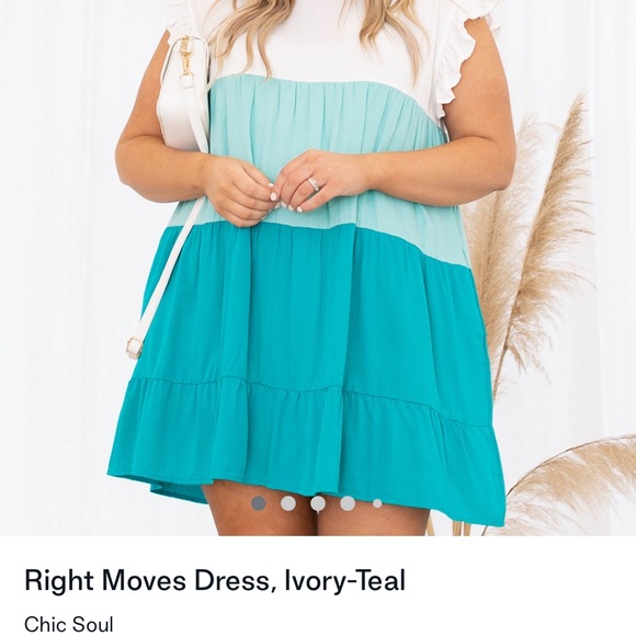 Teal ombré dress from Chic Soul - Picture 6 of 7